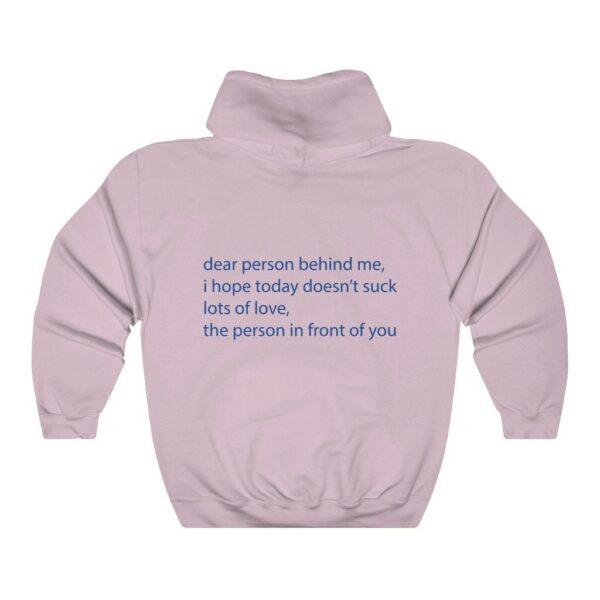 Dear Person Hoodie, Positivity Hoodie, Pinterest Hoodie, Words On Back Hoodie, Trendy Hoodie