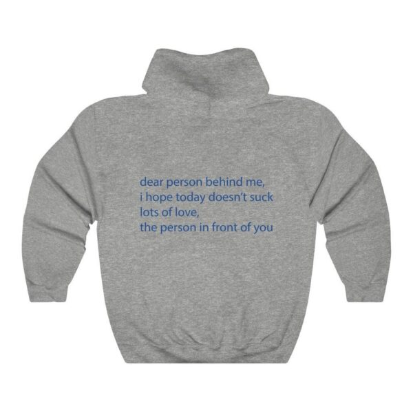 Dear Person Hoodie, Positivity Hoodie, Pinterest Hoodie, Words On Back Hoodie, Trendy Hoodie