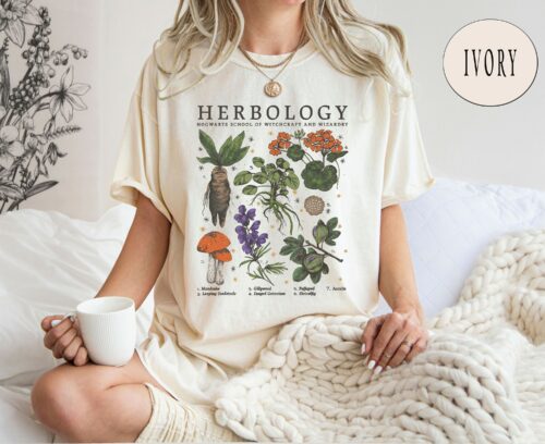 Herbology Comfort Colors®  Plants Shirt, Magical Herbs Shirt, Botanical Shirt, Plant Lover Shirt, Gardening Shirt, Shirt For Plant Lover