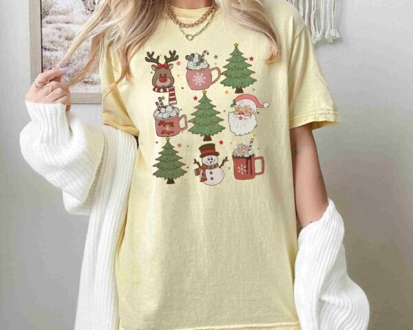 Comfort Colors® Cute Christmas Elements T-Shirt, Christmas Little Things T-Shirt, Holiday Apparel, Christmas Tee