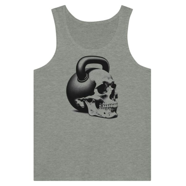 Heavy Skull Unisex Tank Top , Bold Fitness Apparel , Comfortable Workout Tank For Him Or Her , Motivational Fitness Apparel