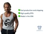 Heavy Skull Unisex Tank Top , Bold Fitness Apparel , Comfortable Workout Tank For Him Or Her , Motivational Fitness Apparel