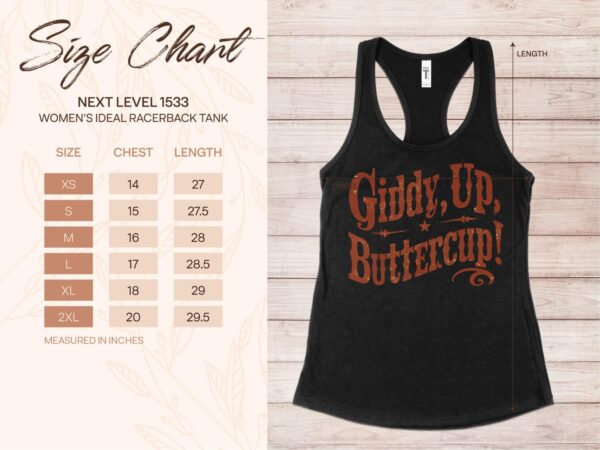 Giddy Up Buttercup Women Western Rodeo Graphic Tank Top, Funny Cute Western Summer Tank, Cute Casual Cowgirl Summer Top, Western Style Lady