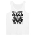 Broken Hearts Unisex Tank Top , Comfortable Fitness Apparel , Gym Tank Top , Comfortable Workout Tank For Him Or Her , Bold Fitness Tank