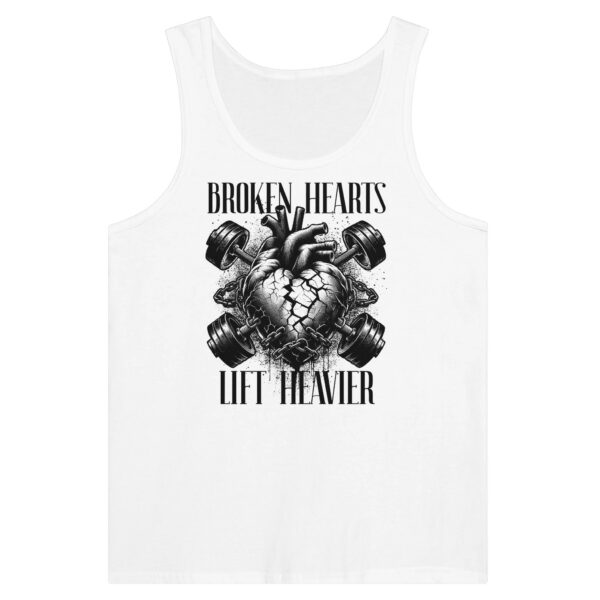 Broken Hearts Unisex Tank Top , Comfortable Fitness Apparel , Gym Tank Top , Comfortable Workout Tank For Him Or Her , Bold Fitness Tank