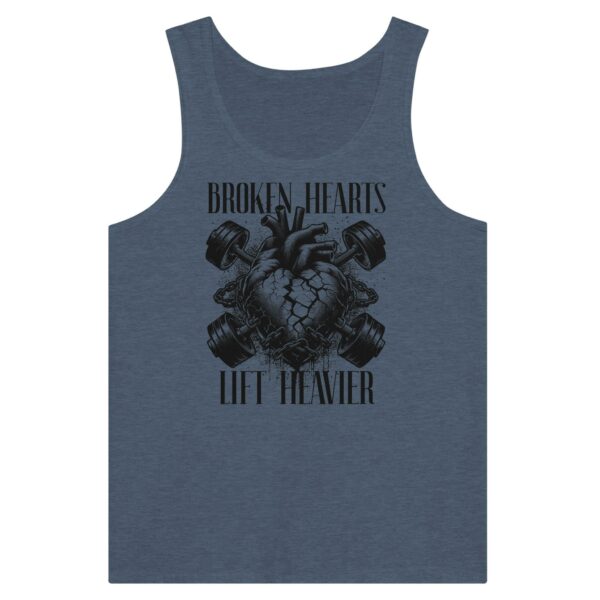 Broken Hearts Unisex Tank Top , Comfortable Fitness Apparel , Gym Tank Top , Comfortable Workout Tank For Him Or Her , Bold Fitness Tank