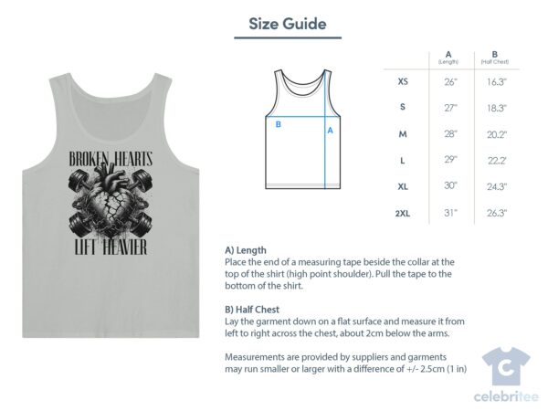 Broken Hearts Unisex Tank Top , Comfortable Fitness Apparel , Gym Tank Top , Comfortable Workout Tank For Him Or Her , Bold Fitness Tank