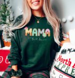 Mama To Be Christmas Pregnancy Sweatshirt, Pregnancy Announcement Holiday Crewneck  Gingerbread, Mama Sweatshirt Cozy Sweater, Pastels