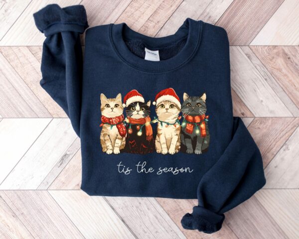 This The Season Cute Christmas Cats, Christmas Lights Shirt, Cat Lover Shirt, Christmas Cats Gift Shirt, Christmas Cats Tees, Lights Shirt