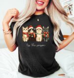 This The Season Cute Christmas Cats, Christmas Lights Shirt, Cat Lover Shirt, Christmas Cats Gift Shirt, Christmas Cats Tees, Lights Shirt