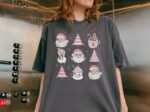 Comfort Colors® Pink Christmas Tree Tshirt, Cute Christmas Vibes , Merry And Bright, Christmas Lights Shirt, Cute Christmas Gift For Women