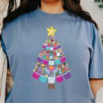 Mexican Christmas Tree T-Shirt, Holiday Tee, Unisex Unique Christmas Shirt, Hispanic Heritage Shirt, Mexican Food T Shirt, Christmas Tree