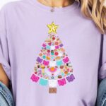 Mexican Christmas Tree T-Shirt, Holiday Tee, Unisex Unique Christmas Shirt, Hispanic Heritage Shirt, Mexican Food T Shirt, Christmas Tree