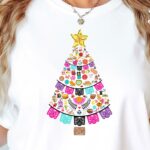 Mexican Christmas Tree T-Shirt, Holiday Tee, Unisex Unique Christmas Shirt, Hispanic Heritage Shirt, Mexican Food T Shirt, Christmas Tree