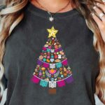 Mexican Christmas Tree T-Shirt, Holiday Tee, Unisex Unique Christmas Shirt, Hispanic Heritage Shirt, Mexican Food T Shirt, Christmas Tree